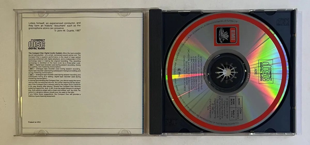 CD Heitor Villa-Lobos - Bachianas Brasileiras Nos. 1, 2, 5 & 9 - Imagem 2