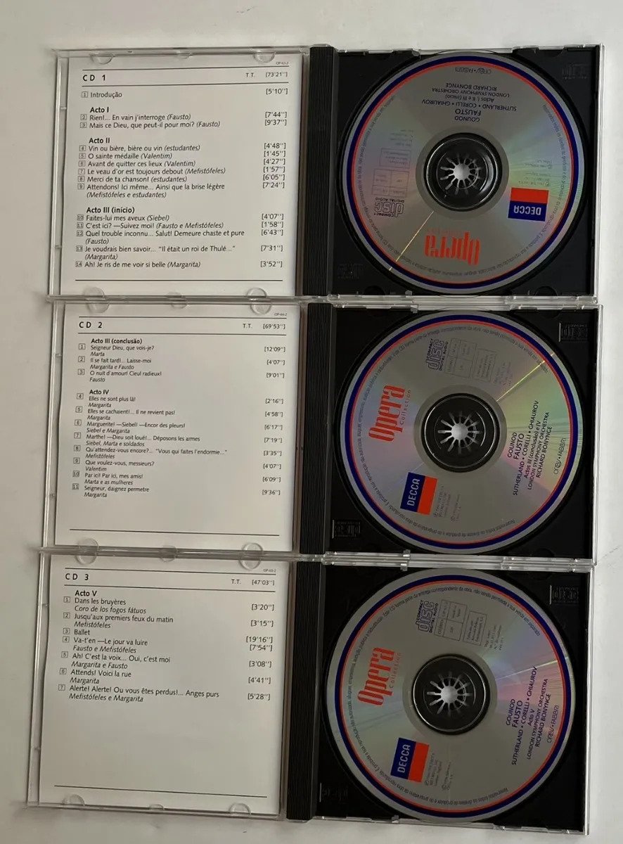 3 CDs Charles Gounod - 3 Opera Collection - Fausto - Imagem 2