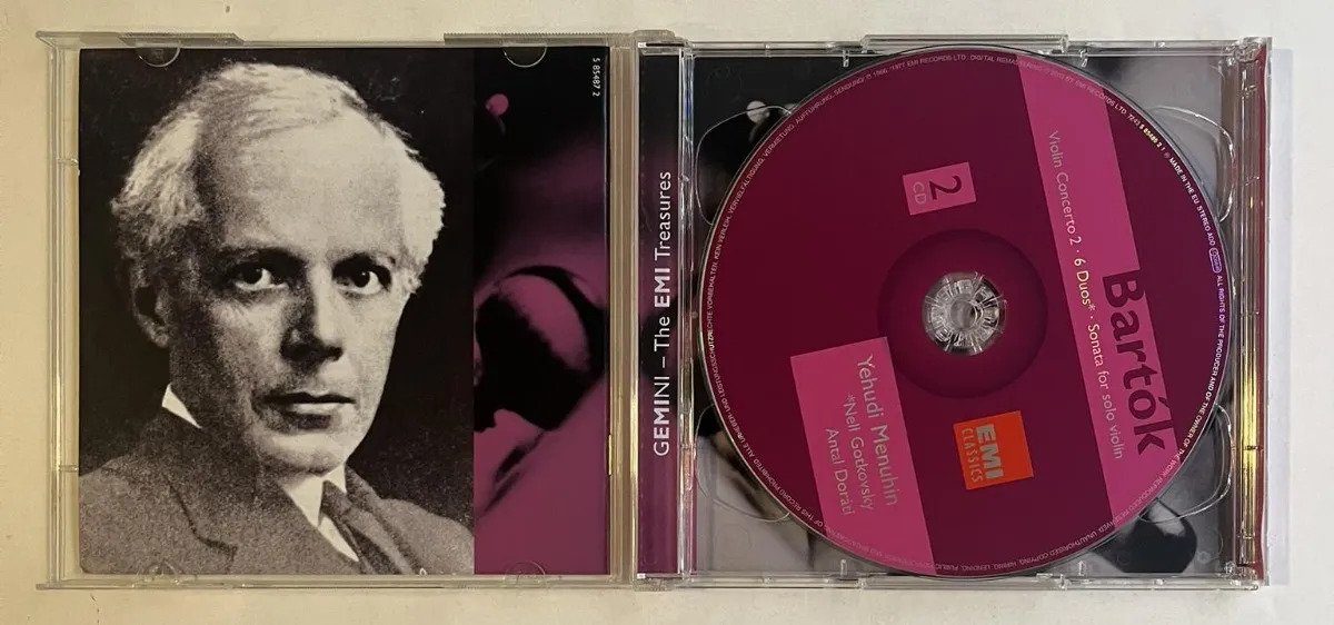 2 CDs Béla Bartók - Violin Concertos 1 & 2 · Viola Concerto · Rhapsodies 1 & 2 - Imagem 2