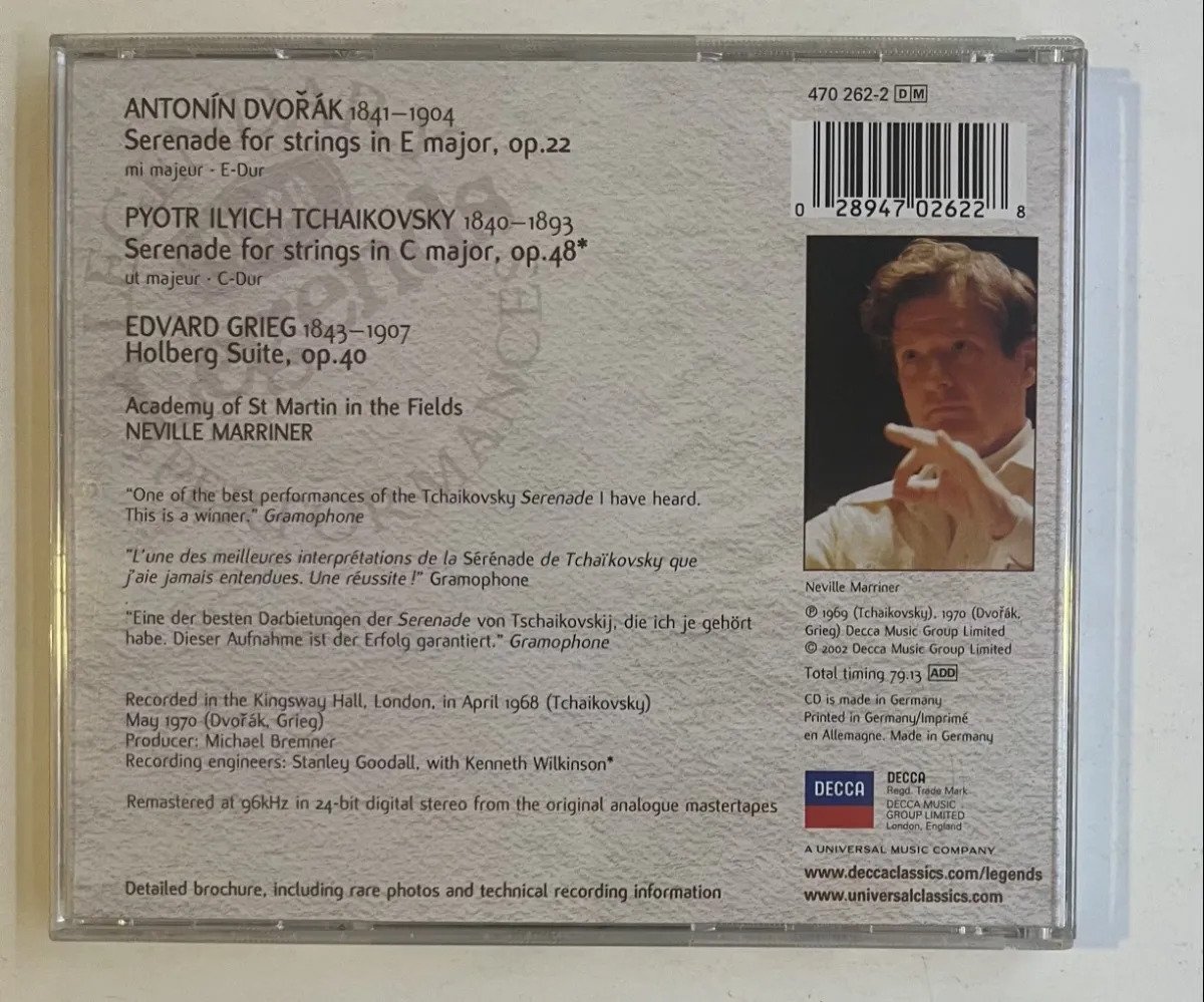 CD Pyotr Ilyich Tchaikovsky - Serenades For Strings - Imagem 3