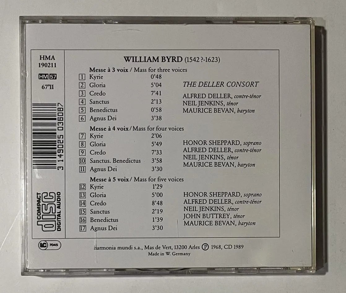 CD William Byrd - Messes - Imagem 3