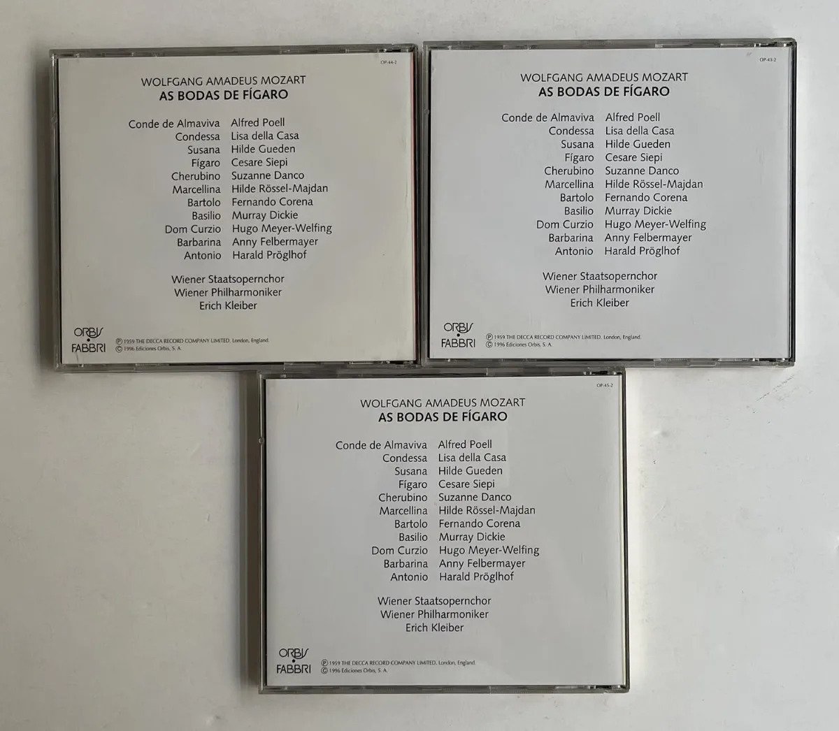 3 CDs Wolfgang Amadeus Mozart - 3 Opera Collection - As Bodas de Fígaro - Imagem 3