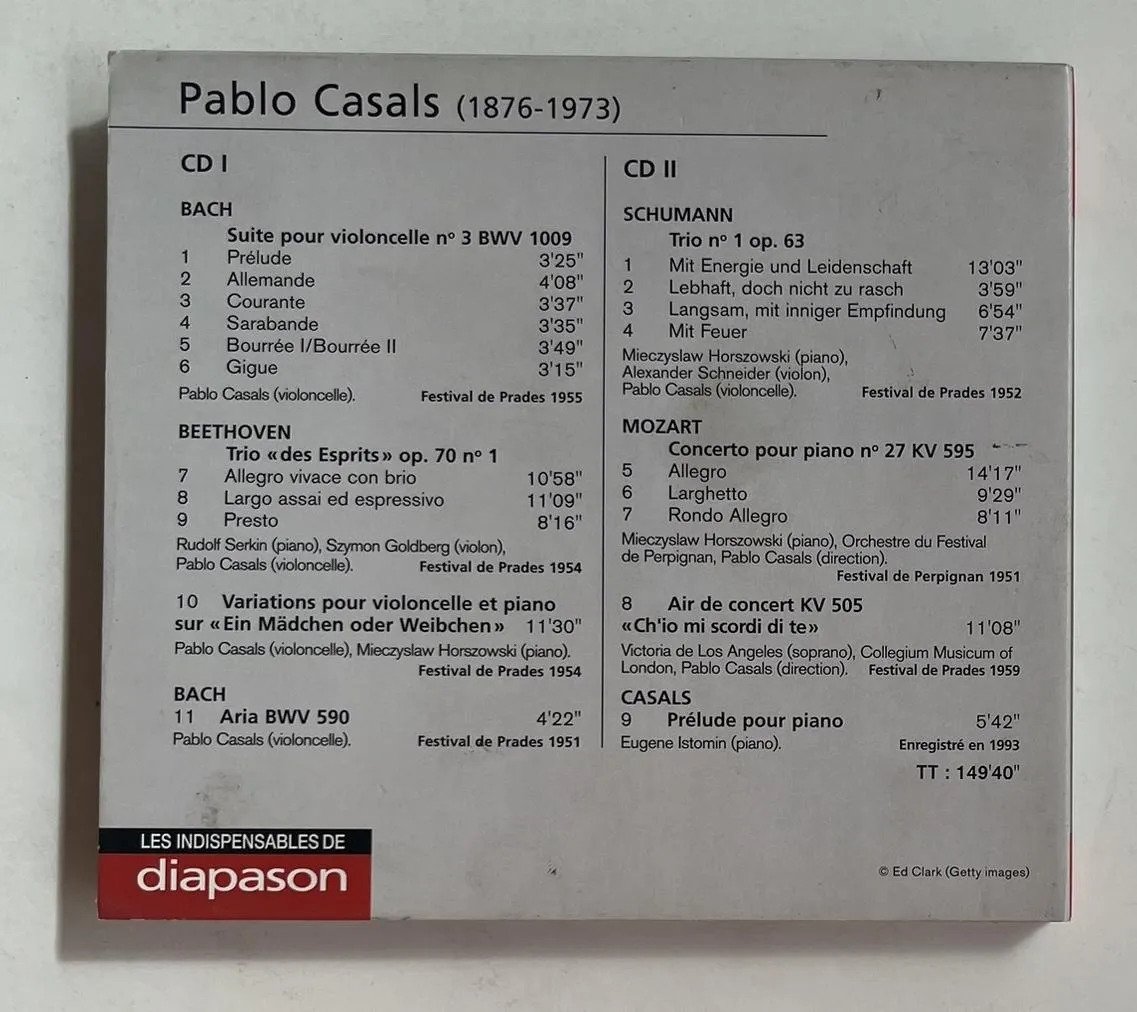 2 CDs Pablo Casals - Pablo Casals à Prades - Imagem 3