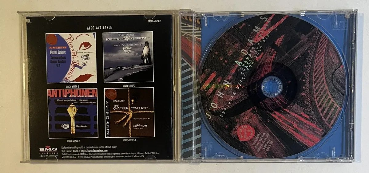 CD John Adams - Chamber Symphony / Shaker Loops / Phrygian Gates For Solo Piano - Imagem 2