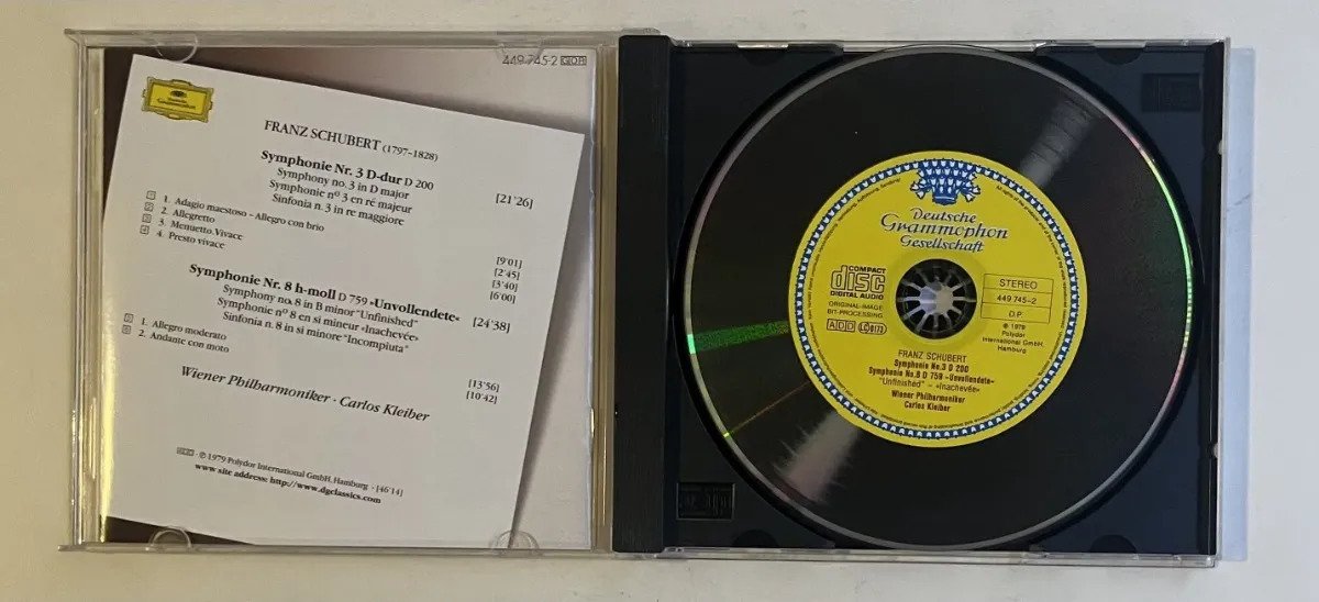 CD Franz Schubert - Symphonien Nos. 3 & 8 »Unvollendete = Unfinished = Inachevée« - Imagem 2