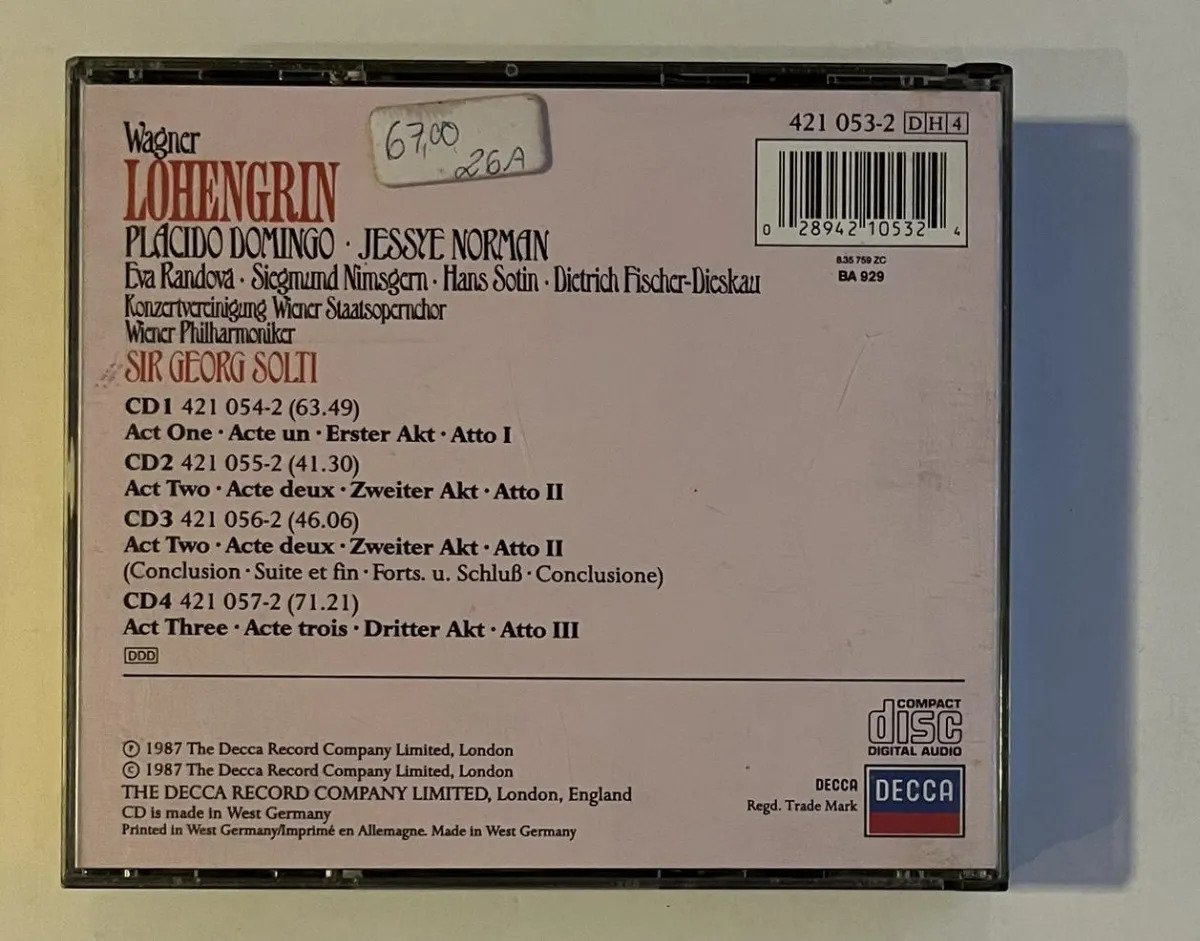 4 CDs Richard Wagner - Lohengrin - Imagem 4