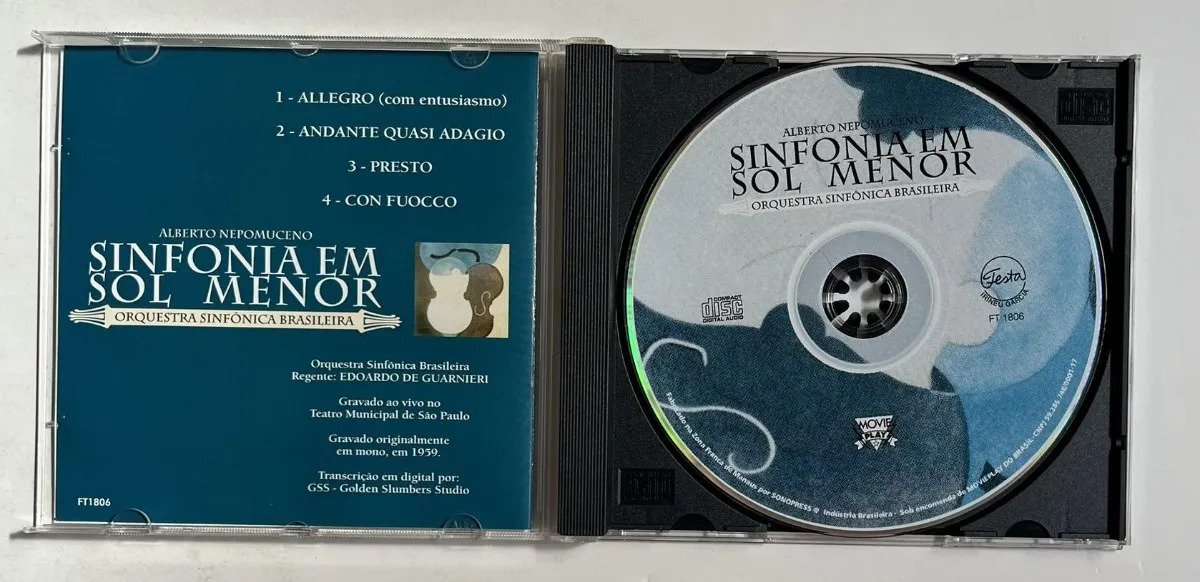 CD Alberto Nepomuceno - Sinfonia Em Sol Menor - Imagem 2