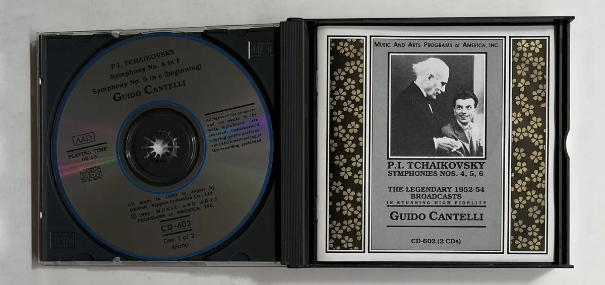 2 CDs Guido Cantelli - Cantelli - Tchaikovsky - The Legendary 1952-54 Broadcasts - Imagem 2