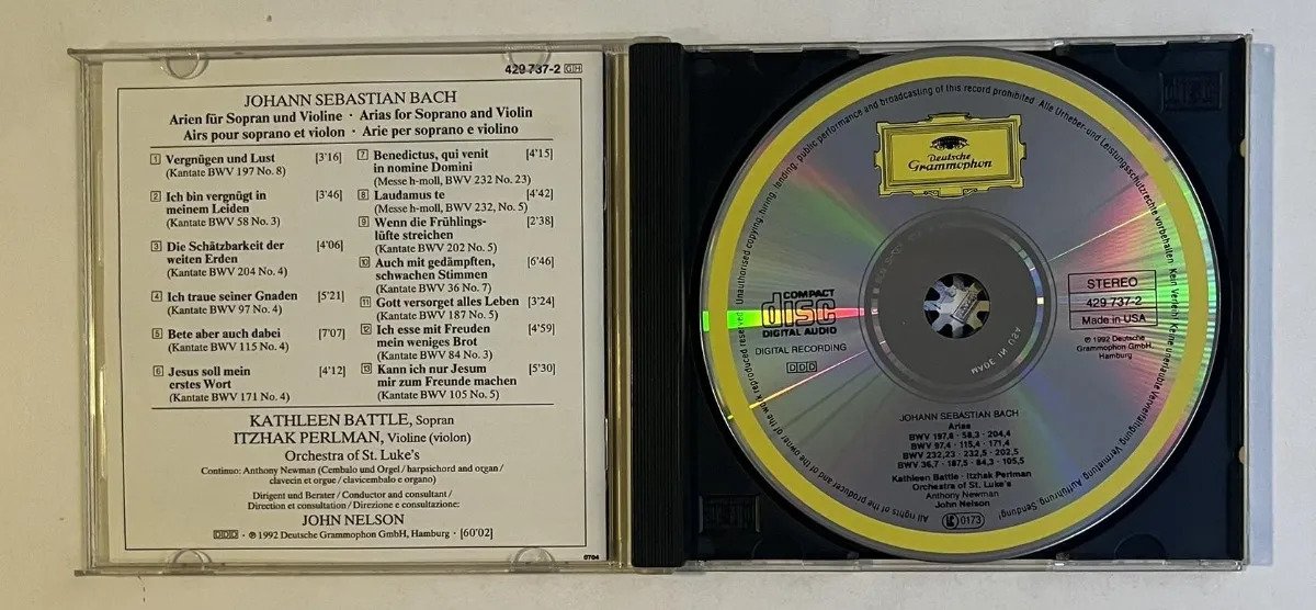 CD Kathleen Battle - The Bach Album - Imagem 2