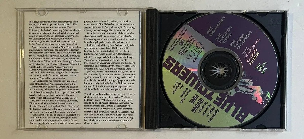 CD Irving Fine - Blue Towers - Symphonic Music Of American Composer Irving Fine - Imagem 2