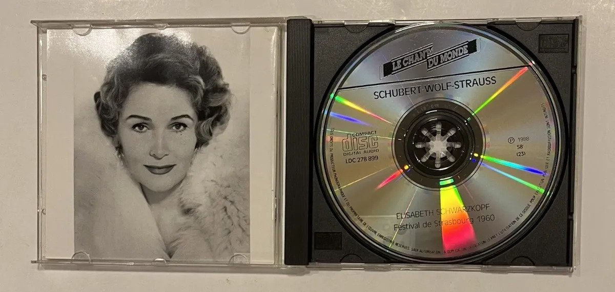 CD Elisabeth Schwarzkopf - Festival De Strasbourg 1960 - Imagem 2