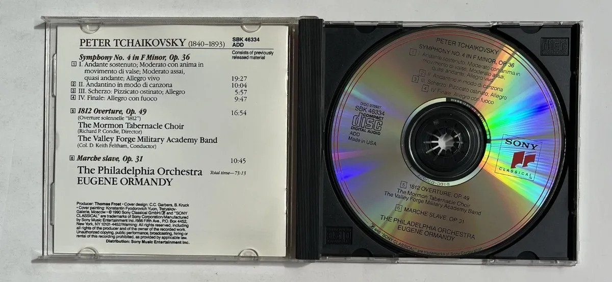 CD Pyotr Ilyich Tchaikovsky - Symphony No. 4 • 1812 Overture • Marche Slave - Imagem 2