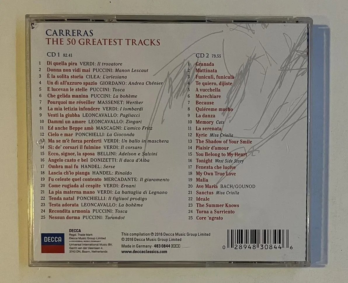 2 CDs José Carreras - The 50 Greatest Tracks - Imagem 3